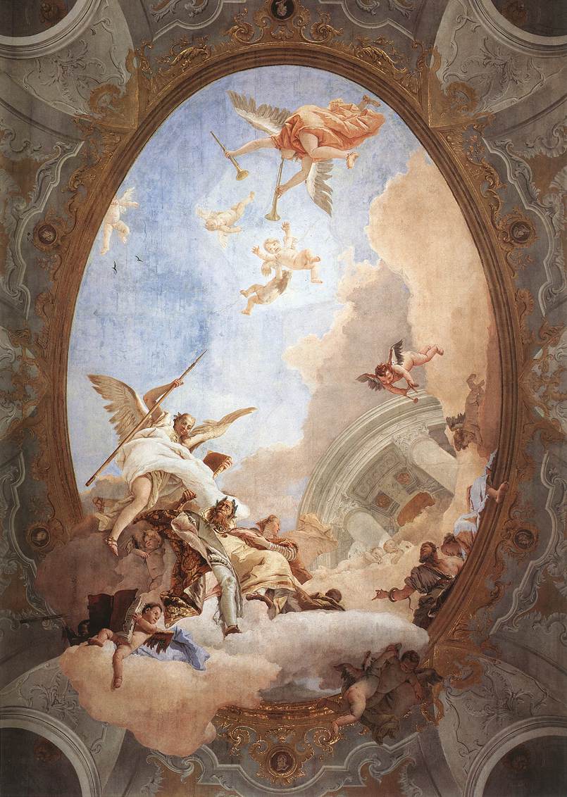 Allegorie-van-de-deugd Giambattista Tiepolo, 1740 - Scuola Grande dei Carmini