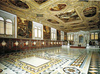 Scuola Grande di San Rocco interieur, Venice